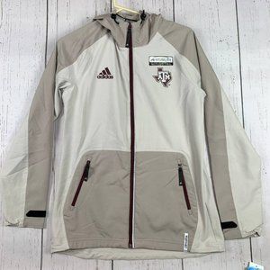 Texas A&M University Small Adidas‎ Climalite Brown Hoodie Jacket New Adult